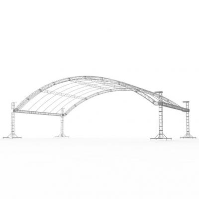 ARCHED STAGE ROOF 24x14m