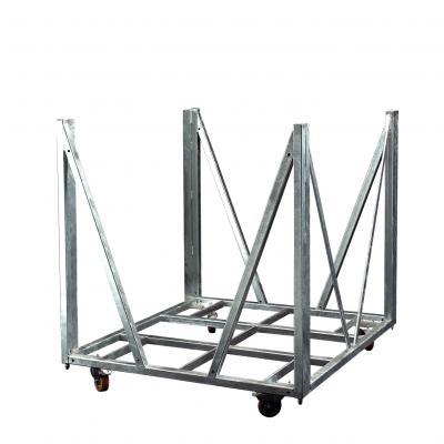 Aluminum crowd control barrier trolley